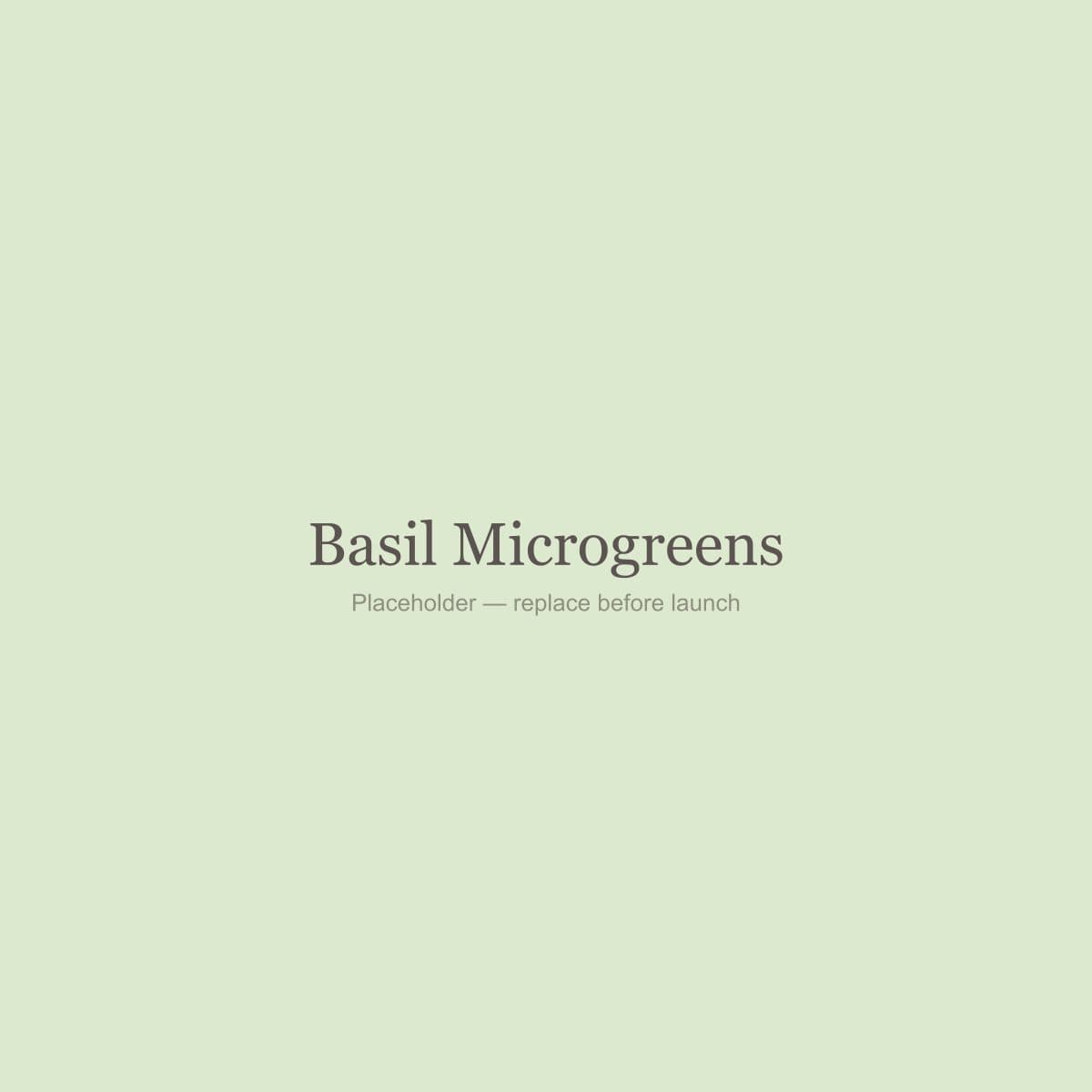 Basil Microgreens, whole and unpackaged