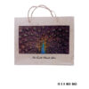Eco-Friendly Handcrafted Bag – 10x8 - Peacock & Bird - Image 2