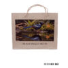 Eco-Friendly Handcrafted Bag – 10x8 - Peacock & Bird - Image 3