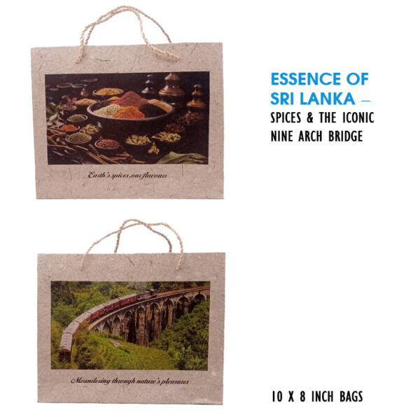 Eco-Friendly Handcrafted Bag – 10x8 - Spices & Nine Arch Bridge