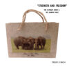 Eco-Friendly Handcrafted Bag – 7x5 - Elephant & Eagle - Image 2