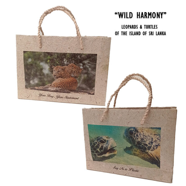 Eco-Friendly Handcrafted Bag – 7x5 - Leopards & Turtles