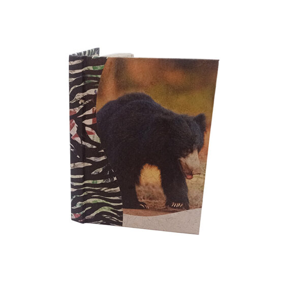 Eco-Friendly A6 Notebook – Jungle Bear Illustration from Sri Lanka
